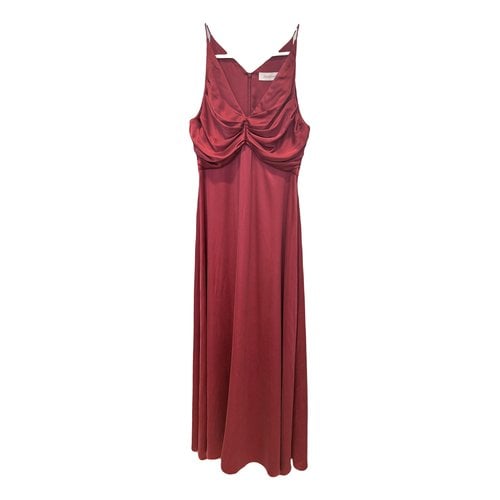 Pre-owned Zimmermann Silk Mid-length Dress In Red