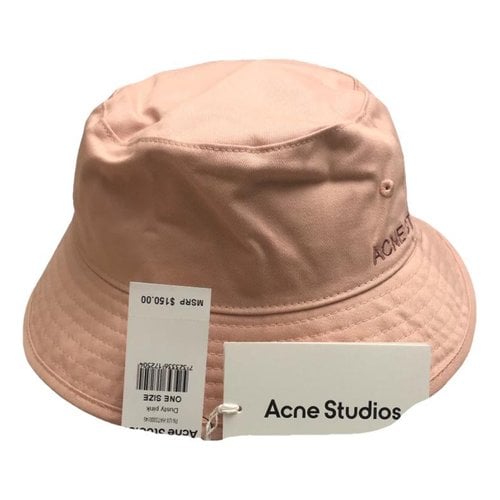 Pre-owned Acne Studios Cap In Pink