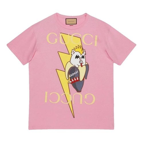 Pre-owned Gucci T-shirt In Pink