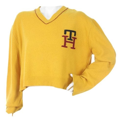 Pre-owned Tommy Hilfiger Wool Jumper In Yellow
