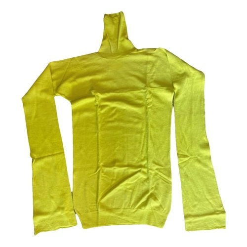 Pre-owned Maison Margiela Wool Jumper In Yellow