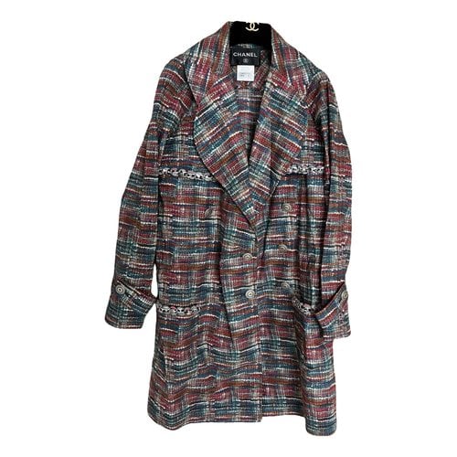 Pre-owned Chanel Trench Coat In Multicolour