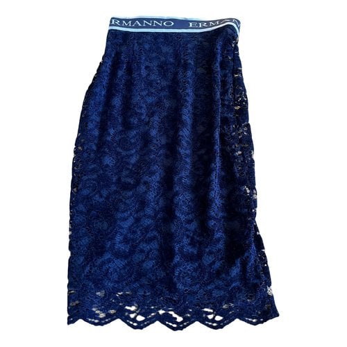 Pre-owned Ermanno Scervino Mid-length Skirt In Navy