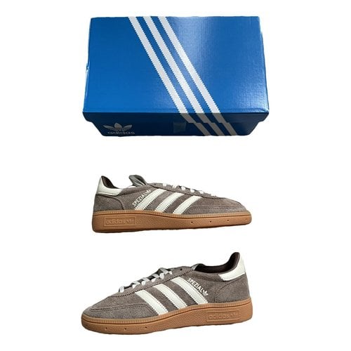Pre-owned Adidas Originals Leather Trainers In Brown