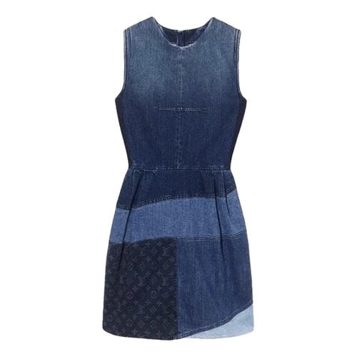 Pre-owned Louis Vuitton Dress In Navy