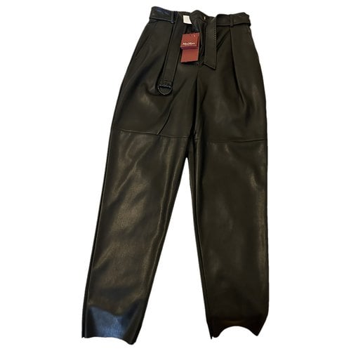 Pre-owned Max Mara Carot Pants In Black