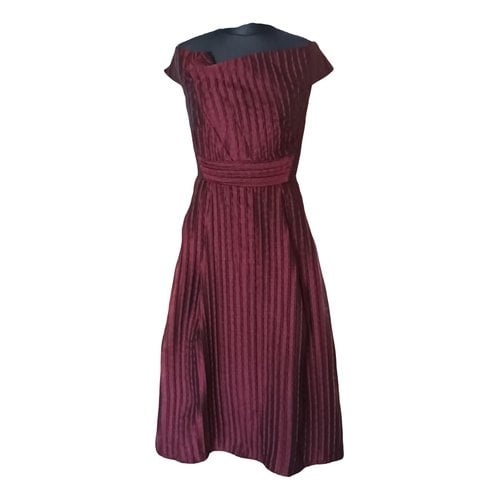 Pre-owned Roland Mouret Mid-length Dress In Burgundy