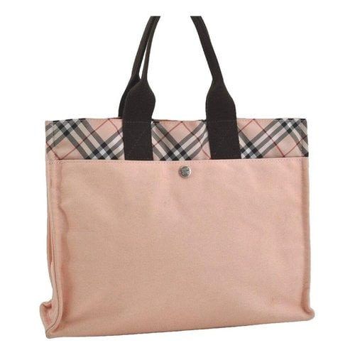 Pre-owned Burberry Tote In Pink