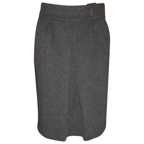 Pre-owned Manoush Wool Mid-length Skirt In Grey