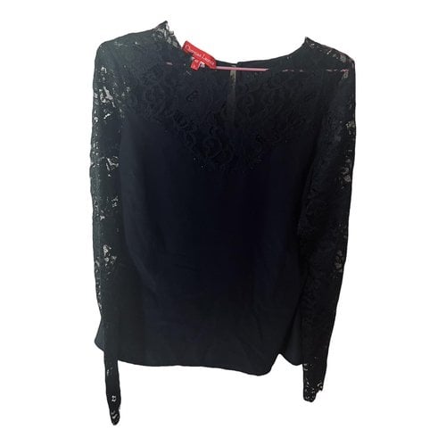 Pre-owned Christian Lacroix Silk Blouse In Black
