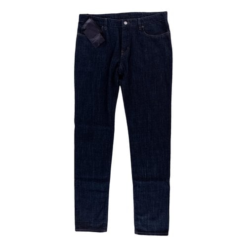 Pre-owned Prada Slim Jeans In Navy
