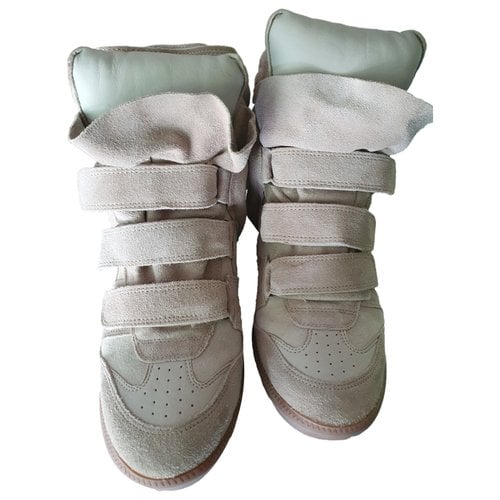 Pre-owned Isabel Marant Étoile Trainers In Beige
