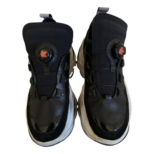 Pre-owned Dsquared2 Cloth Trainers In Black