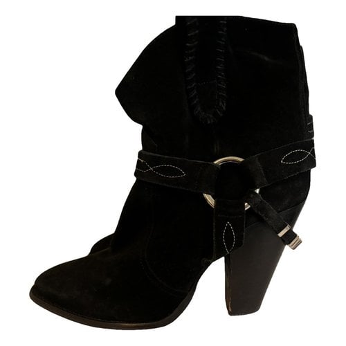Pre-owned Isabel Marant Étoile Western Boots In Black
