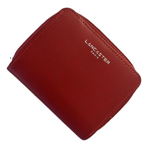 Pre-owned Lancaster Leather Wallet In Red