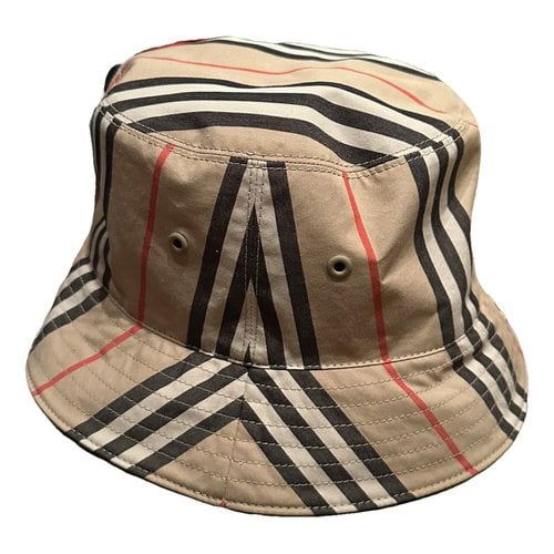Pre-owned Burberry Cloth Cap In Black