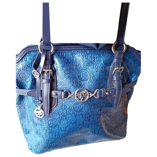 Pre-owned Piero Guidi Leather Handbag In Blue