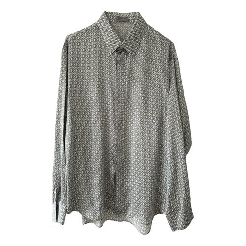 Pre-owned Dior Silk Shirt In Grey