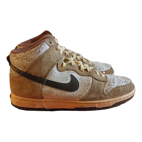 Pre-owned Nike Sb Dunk Leather High Trainers In Other