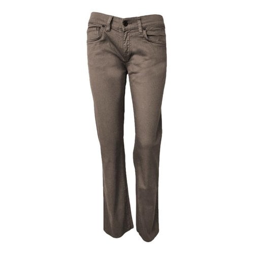 Pre-owned Mauro Grifoni Straight Jeans In Brown