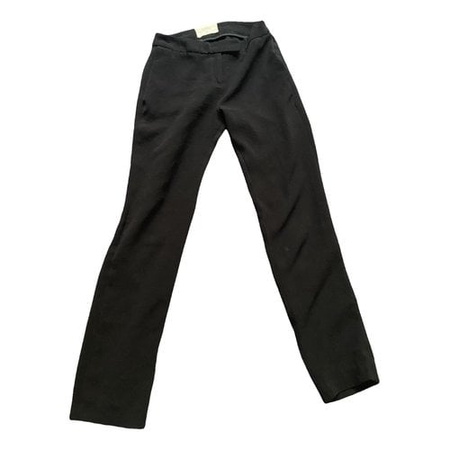 Pre-owned Ba&sh Linen Trousers In Black