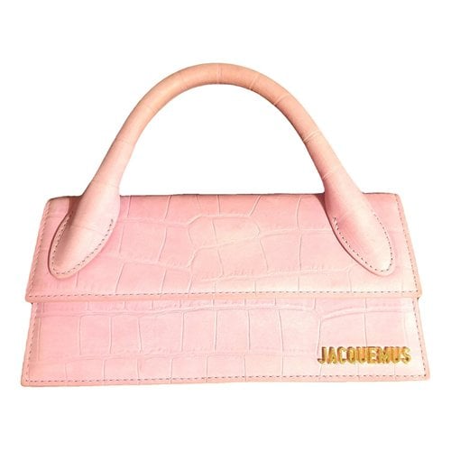 Pre-owned Jacquemus Le Bambino Crossbody Bag In Pink