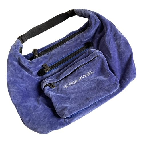 Pre-owned Sonia Rykiel Velvet Handbag In Blue