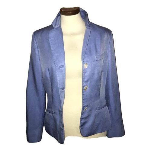 Pre-owned Ralph Lauren Silk Short Vest In Blue