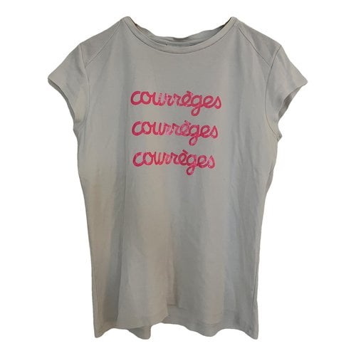 Pre-owned Courrã¨ges T-shirt In White