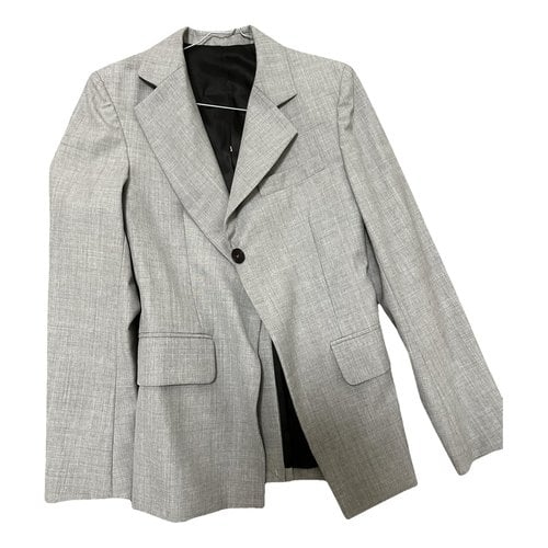 Pre-owned Victoria Beckham Wool Blazer In Grey