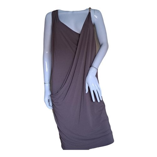 Pre-owned Cristinaeffe Dress In Brown
