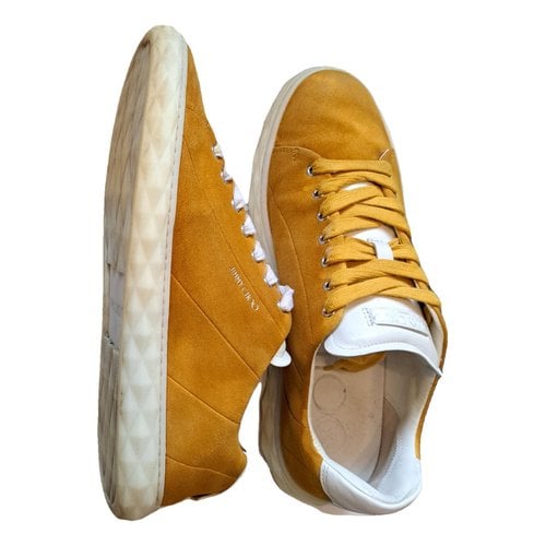 Pre-owned Jimmy Choo Low Trainers In Yellow