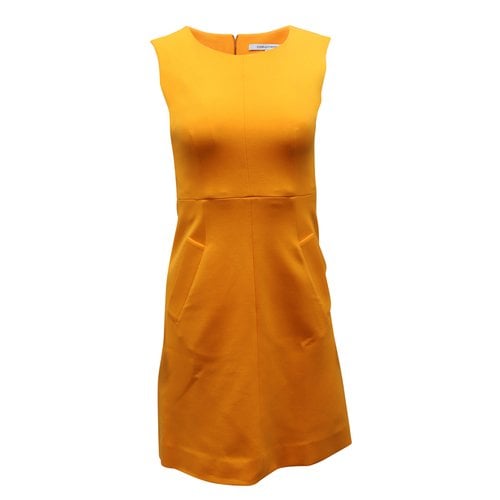 Pre-owned Diane Von Furstenberg Mini Dress In Orange