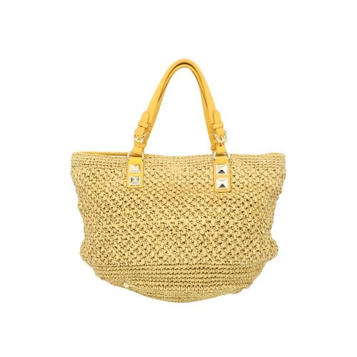 Pre-owned Michael Kors Cloth Tote In Yellow