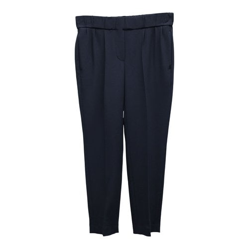 Pre-owned Brunello Cucinelli Straight Pants In Blue