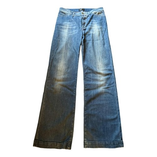Pre-owned Closed Trousers In Blue