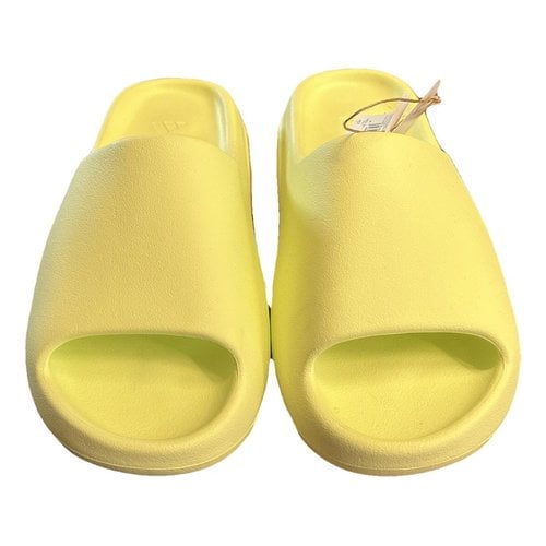 Pre-owned Yeezy X Adidas Slide Flip Flops In Yellow