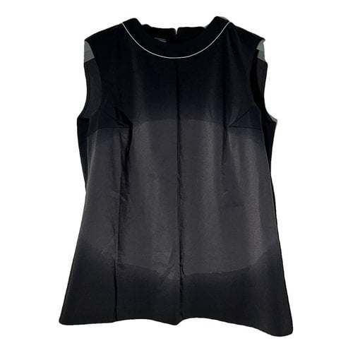 Pre-owned Prada Blouse In Anthracite