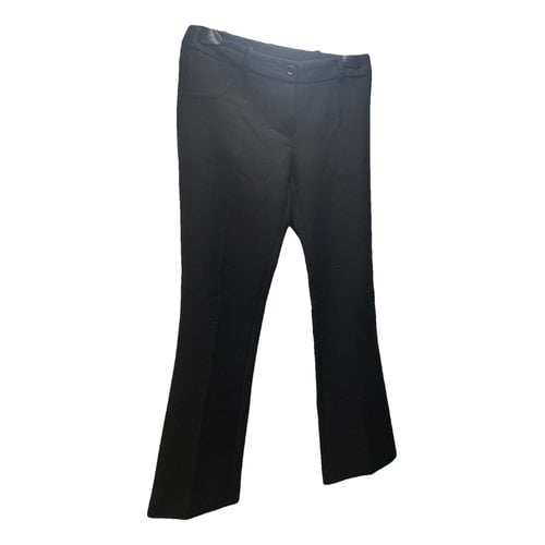 Pre-owned Annarita N Trousers In Black