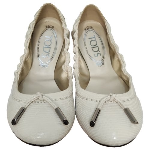 Pre-owned Tod's Leather Ballet Flats In Other