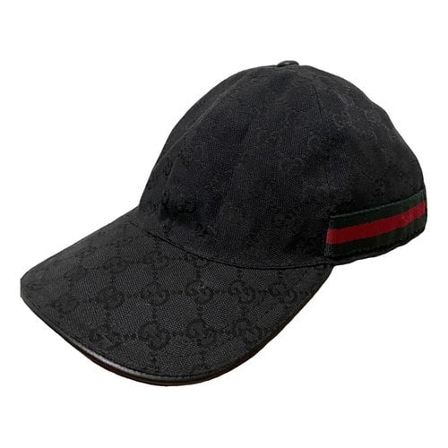 Pre-owned Gucci Cap In Black