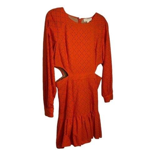 Pre-owned Michael Kors Mini Dress In Orange