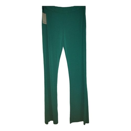 Pre-owned Chiara Boni Large Pants In Green
