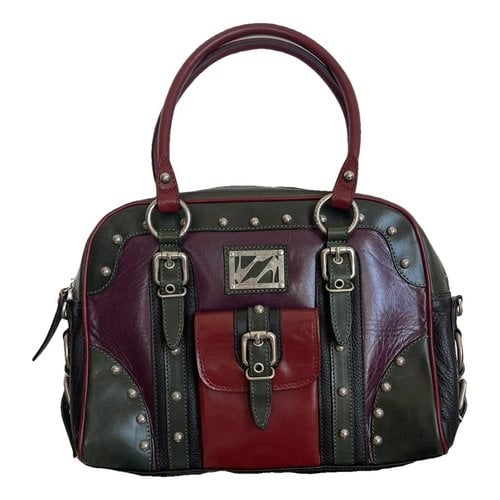 Pre-owned Luciano Padovan Leather Handbag In Burgundy