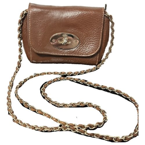 Pre-owned Mulberry Lily Leather Crossbody Bag In Brown
