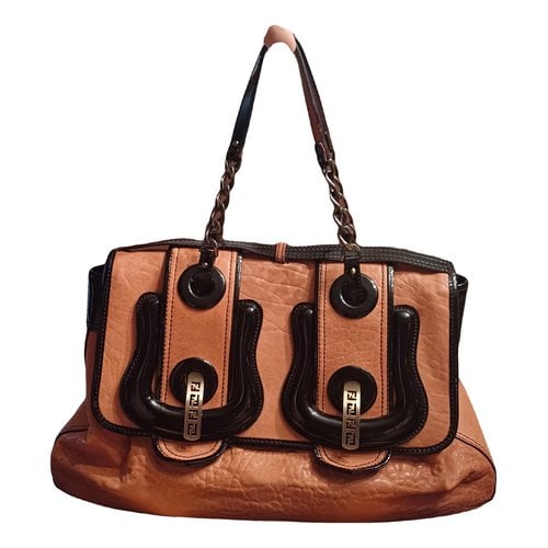 Pre-owned Fendi Bag Leather Satchel In Brown