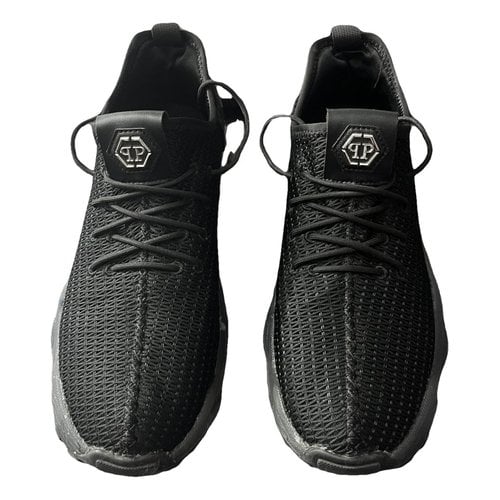 Pre-owned Philipp Plein Low Trainers In Black