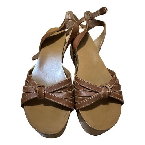 Pre-owned Isabel Marant Étoile Leather Sandal In Camel