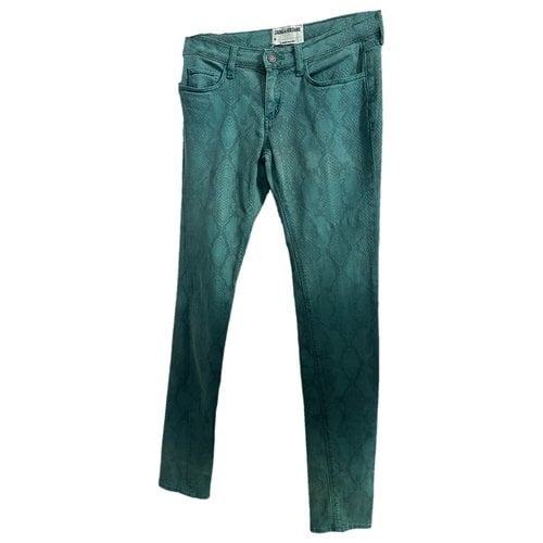 Pre-owned Zadig & Voltaire Slim Pants In Green