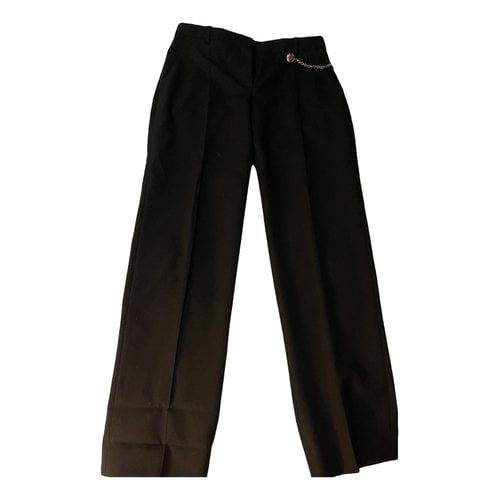 Pre-owned Givenchy Wool Chino Pants In Black